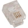 RJ11 Plugs for Stranded Round Wire 100 Pack
