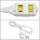 9Ft Power Extension Cord White / SPT-2 16/2 SF-21P