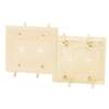 Cable Plate with Flexible Opening 2-Gang Ivory