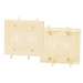 Cable Plate with Flexible Opening 2-Gang Ivory