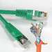 Cat5E Shielded 15ft STP Patch Cable 350MHz - Green
