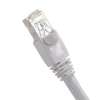 Cat6A 50ft Patch Cable with Molded Boot 10G - White