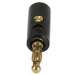 Banana Plug Gold Plated Plastic - BLACK PLUG ONLY