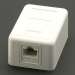 Cat.6 1-Port Surfacemount Box White w/Keystone Jack