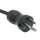15Ft Hospital Grade Power Cord 5-15P to C13 SJT 18/3 Black