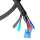 Self Closing Cable Sock Black 1" (25.4mm) x 50Ft(15.24m )
