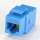 Cat6 Inline Coupler with Keystone Latch - Blue