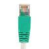 Cat6 3ft Crossover Cable with Snagless Boot 550MHz - Gray Wire/Green Boot