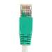 Cat5E 1ft Crossover Cable with Molded Boot & Bubble 350MHz Gray wire green boot