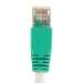 Cat5E 1ft Crossover Cable with Molded Boot & Bubble 350MHz Gray wire green boot