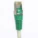 Cat6 25ft Shielded Crossover Cable with Snagless Boot 550MHz - Gray Wire/Green Boot