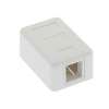 1 Port RJ45 Surface Mount Box White (Box only)