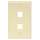 Keystone Wall Plate 2 Port - Ivory