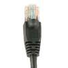 Cat5E 1ft Patch Cable with Molded Boot 350MHz - Black