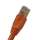 Cat6A 15ft Patch Cable with Molded Boot 10G - Orange