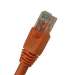 Cat6A 15ft Patch Cable with Molded Boot 10G - Orange