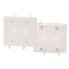 Cable Plate with Flexible Opening 2-Gang White