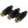 Triplet RCA Inline Coupler