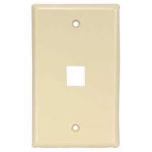 Keystone Wall Plate 1 Port - Ivory