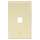 Keystone Wall Plate 1 Port - Ivory