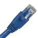 Cat6A 1ft Patch Cable with Molded Boot 10G - Blue