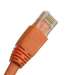 Cat6A 100ft Patch Cable with Molded Boot 10G - Orange