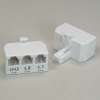 RJ11 6P4C Line Splitter, Line1/Line2/Line1+Line2