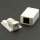 Cat.5E 1-Port Surfacemount Box White w/keystone Jack