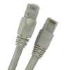 Cat6A 15ft Patch Cable with Molded Boot 10G - Gray