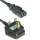 6Ft UK Power Cord Black H05VV-F0.75/3G SF-06+82