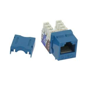 Cat6 110 Style Keystone Insert - Blue