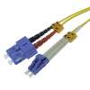 2 Meter 9um LC-SC Duplex Single-Mode Fiber Patch Cable