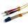 1 Meter 9um LC-ST Duplex Single-Mode Fiber Patch Cable