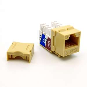 Cat6 110 Style Keystone Insert - Ivory