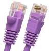 Cat5E 0.5ft Patch Cable with Molded Boot 350MHz - Purple