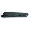 19" 1U Closed Horizontal Cable Manager / Management Panel / Finger Duct with Cover - 40 Cable Capacity