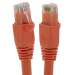 Cat6A 35ft Patch Cable with Molded Boot 10G - Orange