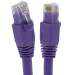 Cat6A 4ft Patch Cable with Molded Boot 10G - Purple
