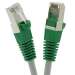 5Ft Cat.5e Shielded Crossover Cable Gray Wire/Green Boot