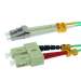 7m LC-SC 10Gb 50/125 OM3 M/M Duplex Fiber Cable Aqua Jacket