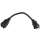 1Ft Power Cord 5-15P to 5-15R   Black / SJT 16/3