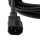 3Ft Power Extension Cord C13 to C14 Black /SJT  14/3