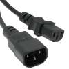 3Ft Power Extension Cord C13 to C14 Black /SVT  18/3