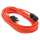 25ft 16/3 SJTW Orange Extension Cord,Black Plug