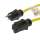50ft 14/3 SJTW Yellow Extension Cord,Black Plug