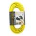 50ft 14/3 SJTW Yellow Extension Cord,Black Plug