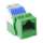 Cat.5E Tool Less Keystone Jack Green