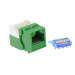 Cat.5E Tool Less Keystone Jack Green