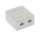 Cat.5E 2Port Surface Mount Box White w/Jack