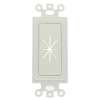 Decor Insert with Flexible Opening White